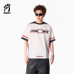 MAOZY 网眼赛车服T恤