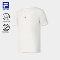 FILA 官方男运动短袖功能T恤夏秋新款健身简约宽松防晒短袖衫