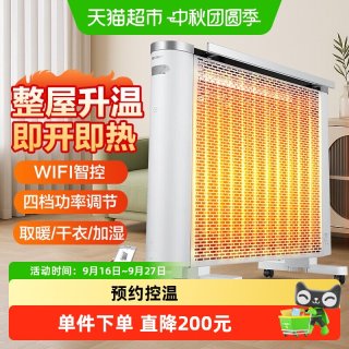 格力 大功率电热膜WiFi控制电暖器客厅家用立式取暖器 NDYQ-X6025B