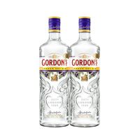 哥顿 双瓶哥顿金酒1000ml 英国原瓶进口杜松子酒调酒基酒海外版裸瓶