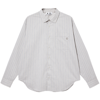JACK&JONES 226105002 宽松条纹翻领长袖衬衫