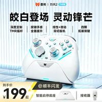 BIGBIG WON 烈风2 白 游戏手柄 2000hz 微动 双切板机 TMR