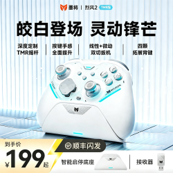BIGBIG WON 烈风2 白 游戏手柄 2000hz 微动 双切板机 TMR