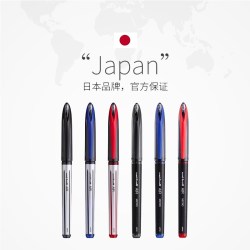 uni 三菱笔签字笔air中性笔UBA三菱188黑色商务签字学生硬笔练字控笔红蓝色水笔黑笔0.5/0.7mm