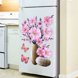 3D立体花瓶贴墙贴家具贴冰箱防水婚庆装扮仿真花卧室门墙面装饰贴