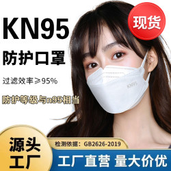 润欣 KN95口罩白色加厚秋冬立体3d设计
