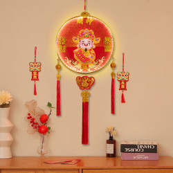 大号摇头财神春节大门入户门新年喜庆装饰挂件