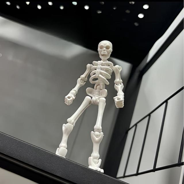 兼至 骷髅可动人偶全关节可动拼装摆件3d打印整蛊模型创意送朋友礼物