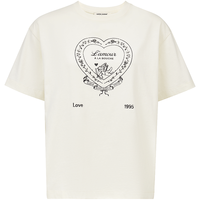 VERO MODA 爱心印花纯棉宽松短袖T恤