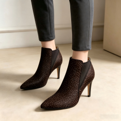 Clarks 短靴秋季简约百搭舒适轻便时尚百搭 棕色+深棕色 37.5