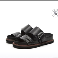 Clarks 女款夏季简约百搭舒适轻便厚底凉鞋 黑色 37