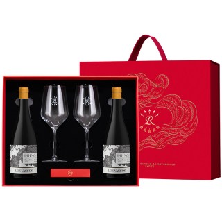 拉菲古堡 拉菲红酒双支高档礼盒装奥希耶古堡正牌法国干红葡萄酒