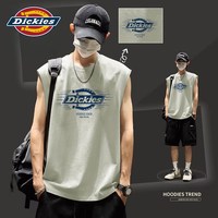 移动端：Dickies 美式纯棉薄款无袖背心男生2026夏季新款运动健身打底上衣
