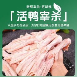 大用 冷冻生鲜无骨鸡爪、精切鸭掌冷冻卤鸭掌卤鸡爪酱卤凉拌火锅食材 鸭掌2斤