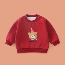 拼图猫 宝宝卫衣春秋款婴儿衣服春装男童女童上衣儿童洋气时髦打底衫