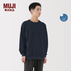 無印良品 MUJI AB1OHA5A 【防紫外线】华夫格圆领长袖T恤