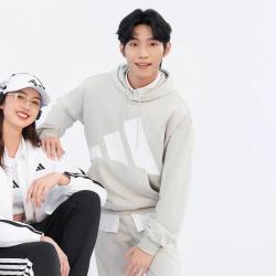 adidas 易用系运动休闲连帽卫衣套头衫