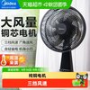 美的 电风扇超音静2026新款大风力摇头小型家用台式办公室桌面风扇