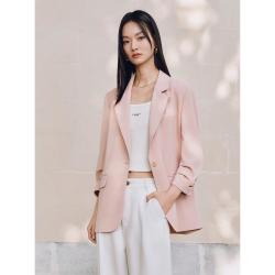 太平鸟 外套女四面弹力夏装西服
