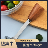 日式加厚不锈钢材质家用压薯器土豆泥压泥器马铃薯南瓜木把捣碎器