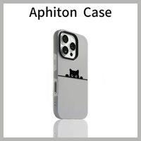 C 【裸机手感】简约探头黑猫二合一 iPhone6-17系列苹果手机壳