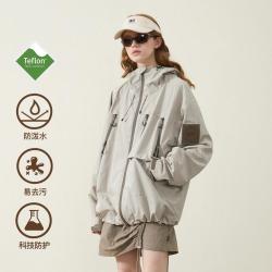 NOTHOMME 三防山系户外宽松徒步露营机能工装纯色夹克外套男
