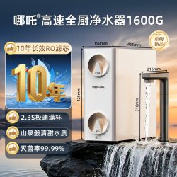 安吉尔 政府补贴ro过滤直饮机厨房自来水家用哪吒高速净水器1600G
