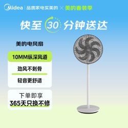 美的 落地扇柔风清凉台地两用客厅宿舍立式电风扇FSA40SLB