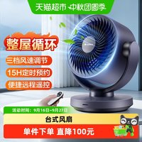 格力 台式循环扇家用桌面小型遥控电风扇FXT-1506Bg3