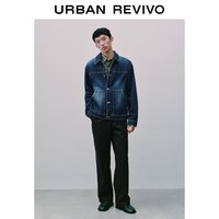 URBAN REVIVO UMM860032 复古工装水洗牛仔外套