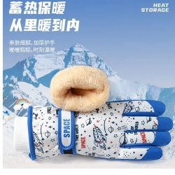 冬季户外保暖骑行防水防风耐磨7—14岁小孩保暖手套