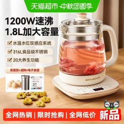 BENBO 养生壶家用花茶多功能大容量烧水壶办公室自动保温2026新款