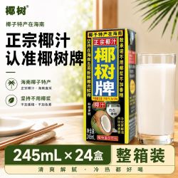 椰树 椰子汁 245ml*24盒
