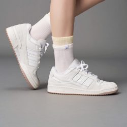 adidas FORUM LOW CL 黑/白 米色/白色 41 儿童板鞋