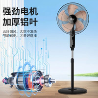 骆驼 电风扇落地扇家用大风力超静音遥控摇头宿舍省电小型电扇新款