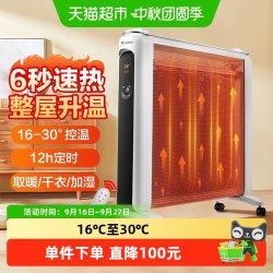 格力 速热取暖器电热膜电暖器家用卧室客厅节能电暖气 NDYN-X6021B