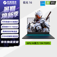 机械革命 极光16/i5-14450HX/4050/16G/512G/144Hz/灰