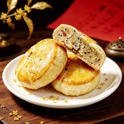 御厨坊 黄庄月饼五仁月饼400g中苏式酥皮糕点正宗河北特产京仓配送