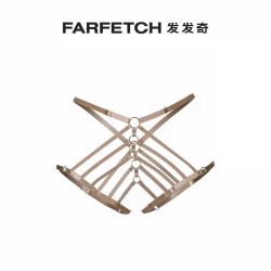 FARFETCH Bordelle女士Art Deco Ouvert Strap带式底裤