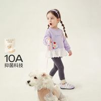 jellybaby 26新品中童百搭女童圆领卫衣露营