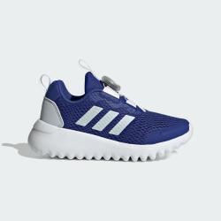 adidas 网面透气舒适男中大童运动鞋童鞋旋转纽扣鞋