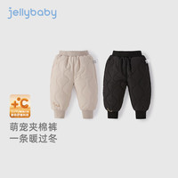 jellybaby 26新品冬款中性休闲裤柔软小童 粉色 100