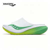 saucony CRADLE摇篮3户外运动拖鞋男女同款舒适潮流沙滩鞋外穿拖鞋 白绿 42