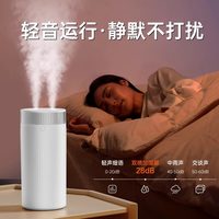 迈空 新款小型加湿器迷你便携usb充电长续航大喷雾保湿器办公室桌面宿舍空调房双喷补水静音