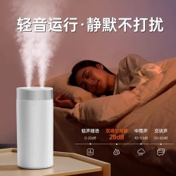 迈空 新款小型加湿器迷你便携usb充电长续航大喷雾保湿器办公室桌面宿舍空调房双喷补水静音