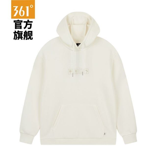 361° 女士卫衣运动外套连帽套头宽松官方正品春季新款长袖休闲上衣