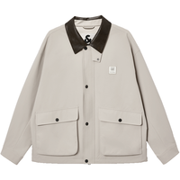 JACK&JONES 防泼水翻领夹克 C00米白色 3XL