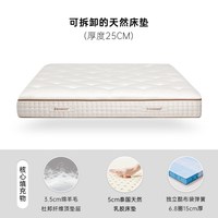 POKALEN 席梦思弹簧床垫家用卧室可拆洗天然乳胶软硬十大