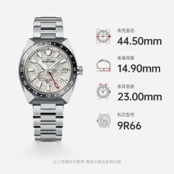 冠蓝狮 GrandSeiko冠蓝狮3日动储钛金属GMT运动机械表SBGE307G