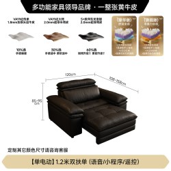 FA SA DI HOUSEHOLD 巨无霸沙发客厅电动伸缩功能慵懒超深坐宽懒人沙发床直排